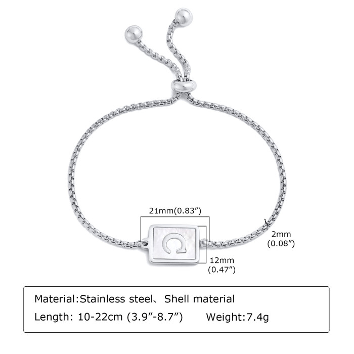 Wholesale Stainless Steel Initial Bracelet