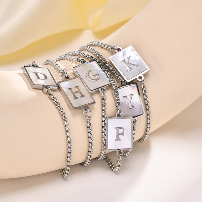 Wholesale Stainless Steel Initial Bracelet