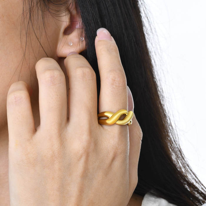 Wholesale Stainless Steel Gold Plated Rings