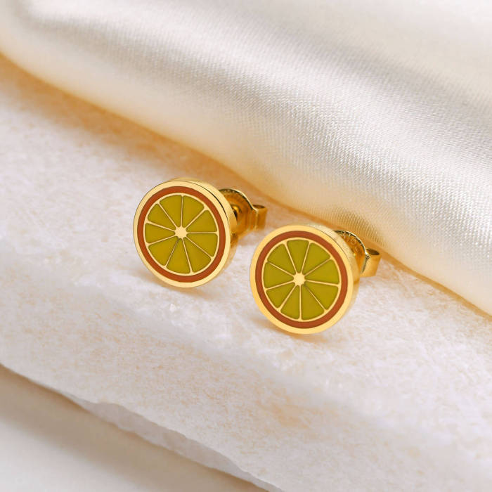 Wholesale Stainless Steel Women Cute Earrings