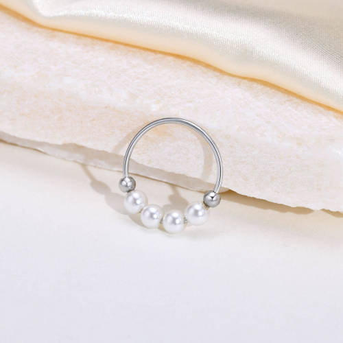 Wholesale Stainless Steel Women Ring with Pearl