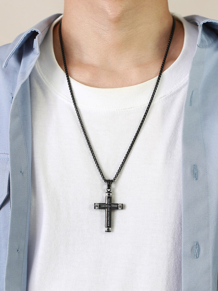 Wholesale Stainless Steel Cross with Scriptures