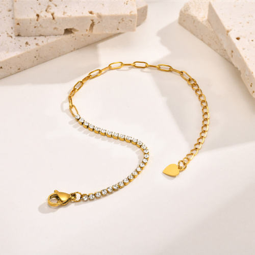 Wholesale Stainless Steel Cubic Zirconia Tennis Bracelet