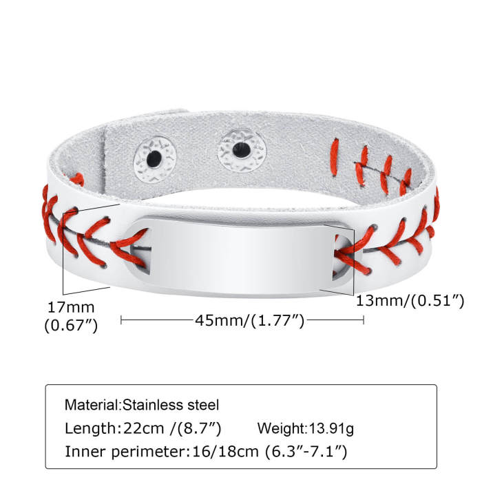 Wholesale Handmade Mens Personalized Leather Bracelet