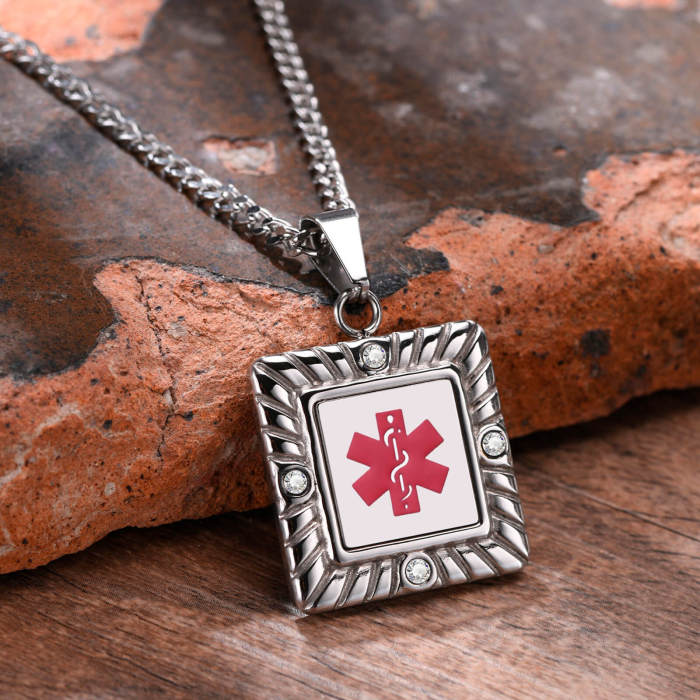 Wholesale Stainless Steel Medical Pendant Necklace