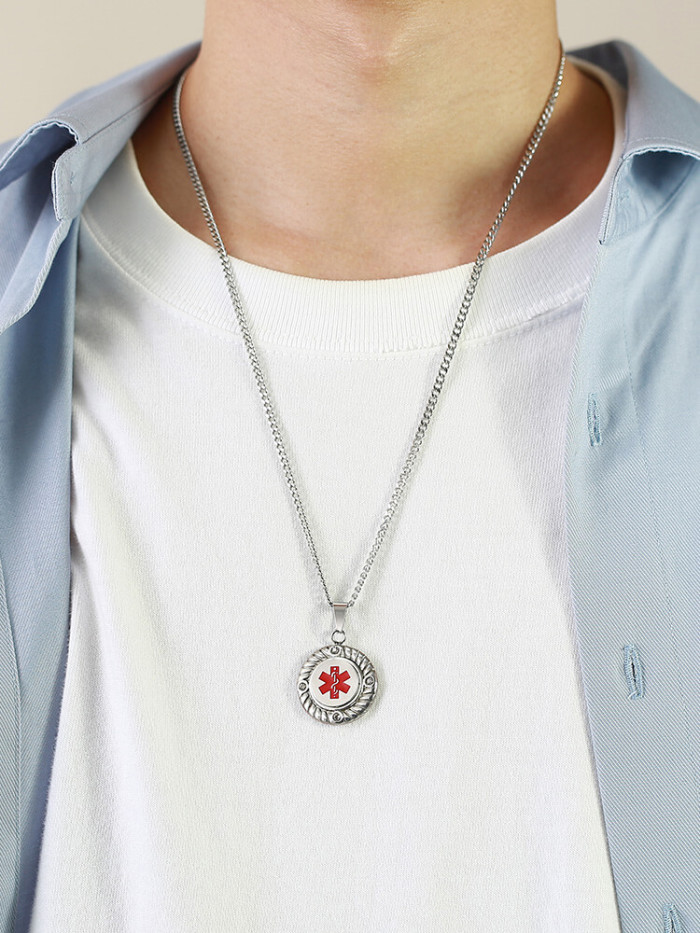 Wholesale Stainless Steel Medical Pendant Necklace