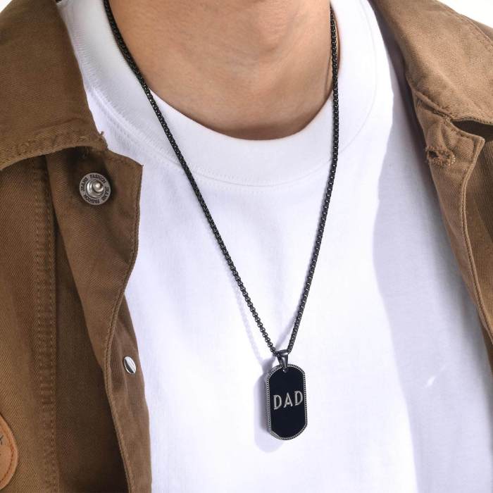 Wholesale Stainless Steel Dog Tag with Dad