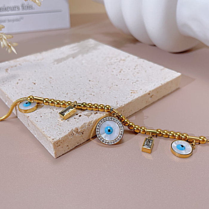 Wholesale Stainless Steel Devil's Eye Collar Chain