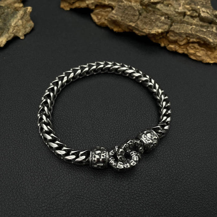 Wholesale Stainless Steel Bracelet with Skull