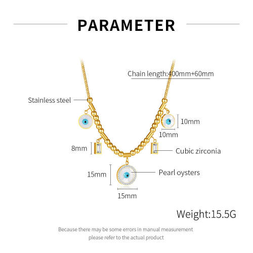 Wholesale Stainless Steel Devil's Eye Collar Chain