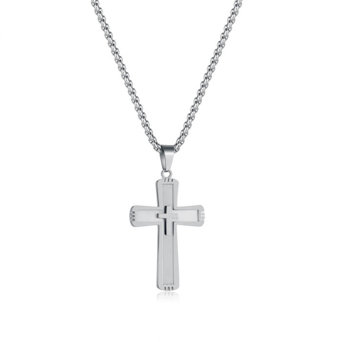 Wholesale Stainless Steel Cross Pendant Necklace
