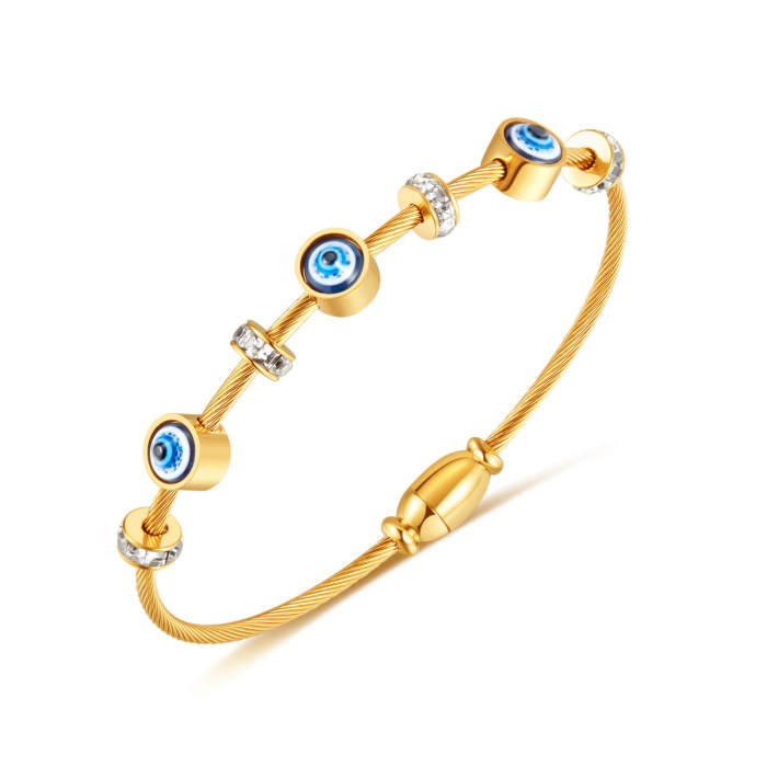 Wholesale Stainless Steel Devil's Eye Bangle