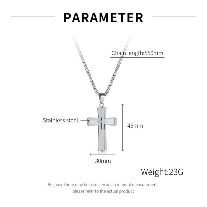 Wholesale Stainless Steel Cross Pendant Necklace