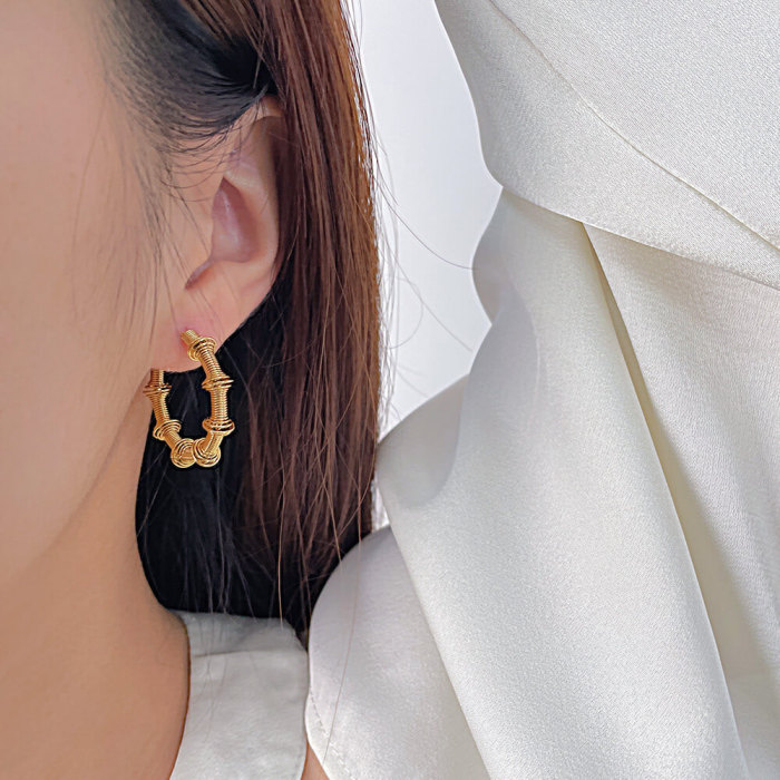 Wholesale Stainless Steel Spring Earrings
