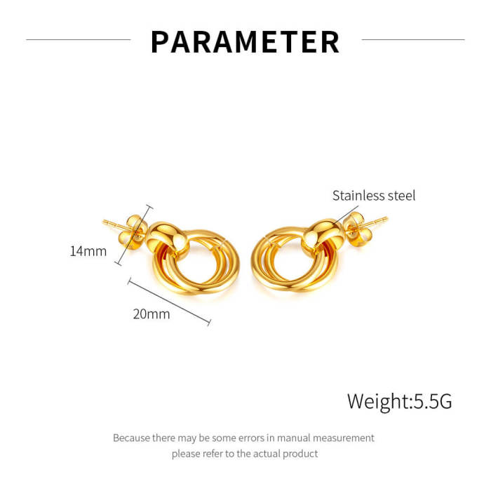 Wholeale Stainless Steel Womens Fashion Earrings