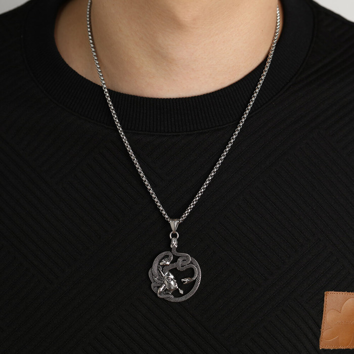 Wholesale Stainless Steel Medusa Pendant