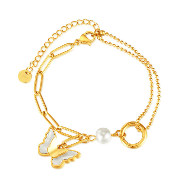 Wholesale Stainless Steel Butterfly Bracelet