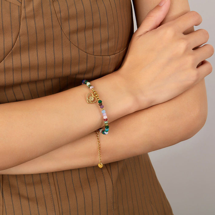 Wholesale Dopamine Colorful Beaded Bracelet