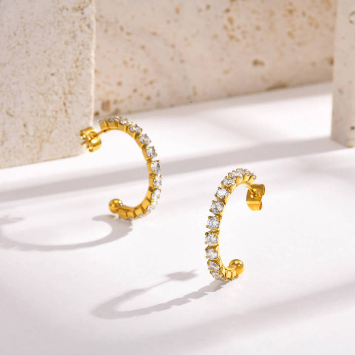 Wholseale Women Fashion Zirconia Earrings