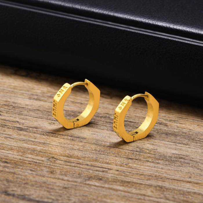 Wholseale Stainless Steel Viking Symbol Earrings