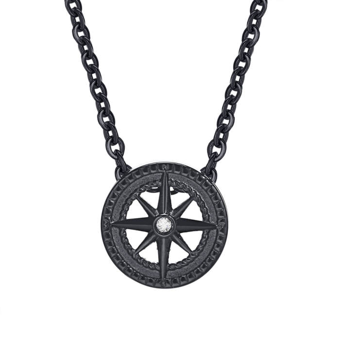 Wholesale Stainless Steel Octomom Zirconia Necklace