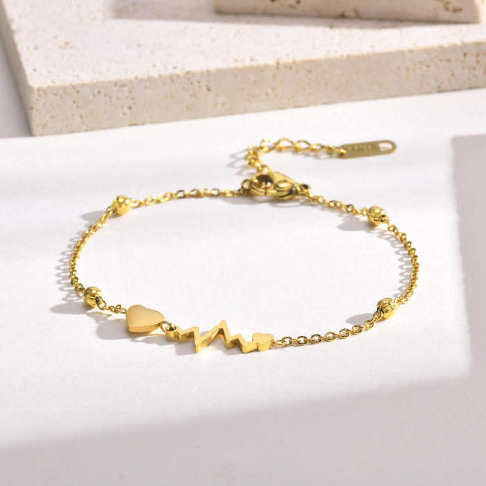 Wholesale Stainless Steel EKG Bracelet