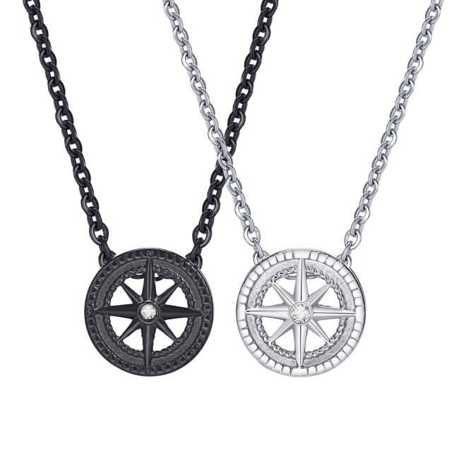 Wholesale Stainless Steel Octomom Zirconia Necklace