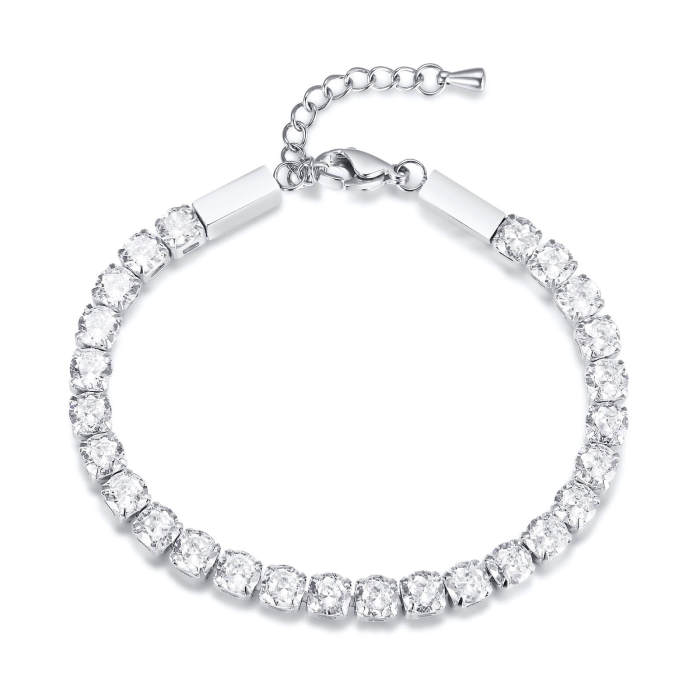 Wholesale Stainless Steel Zirconia Bracelet