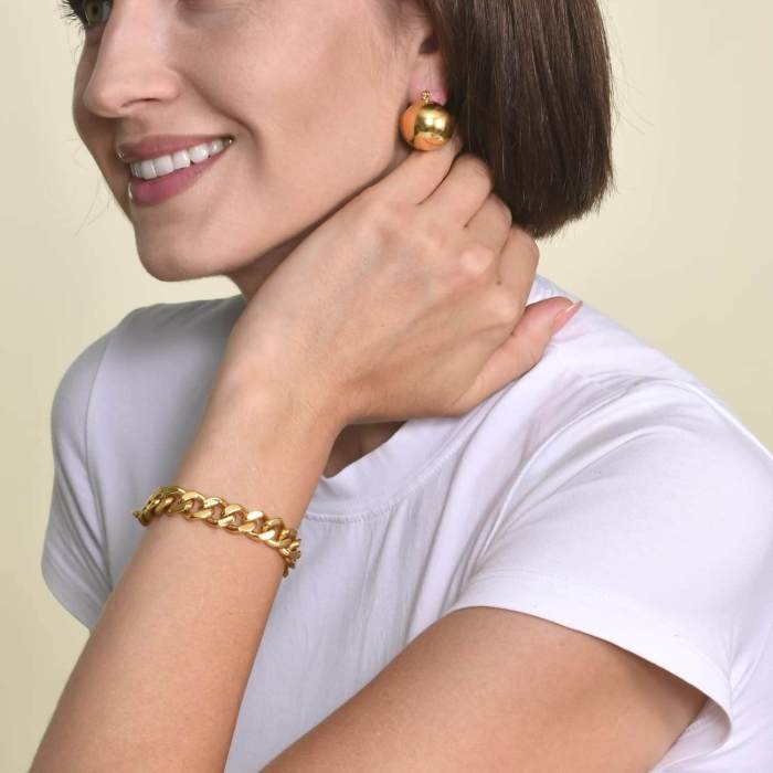 Wholesale Stainless Steel Women Chunky Bracelet