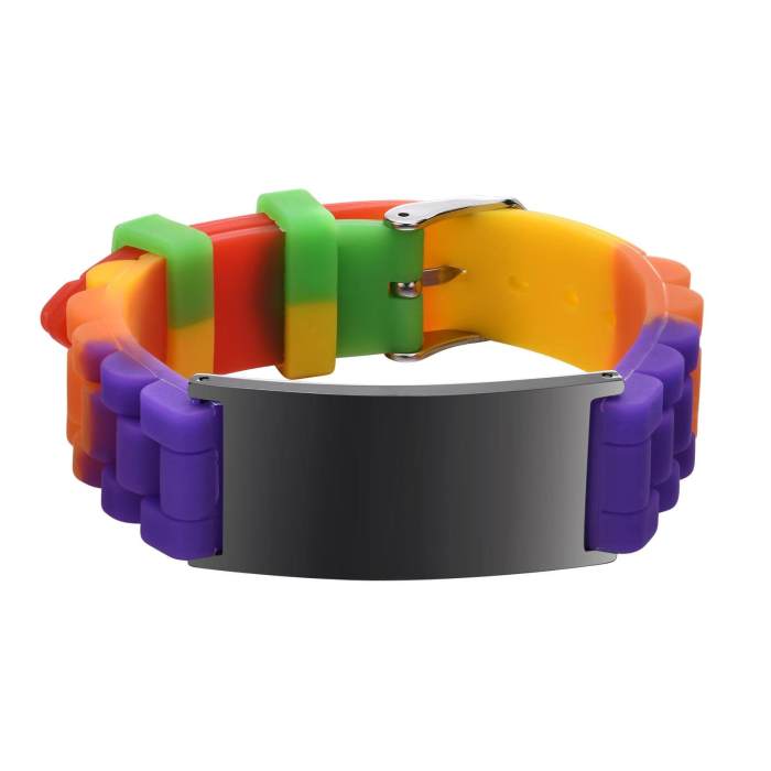 Wholesale Engravable Silicone Bracelet