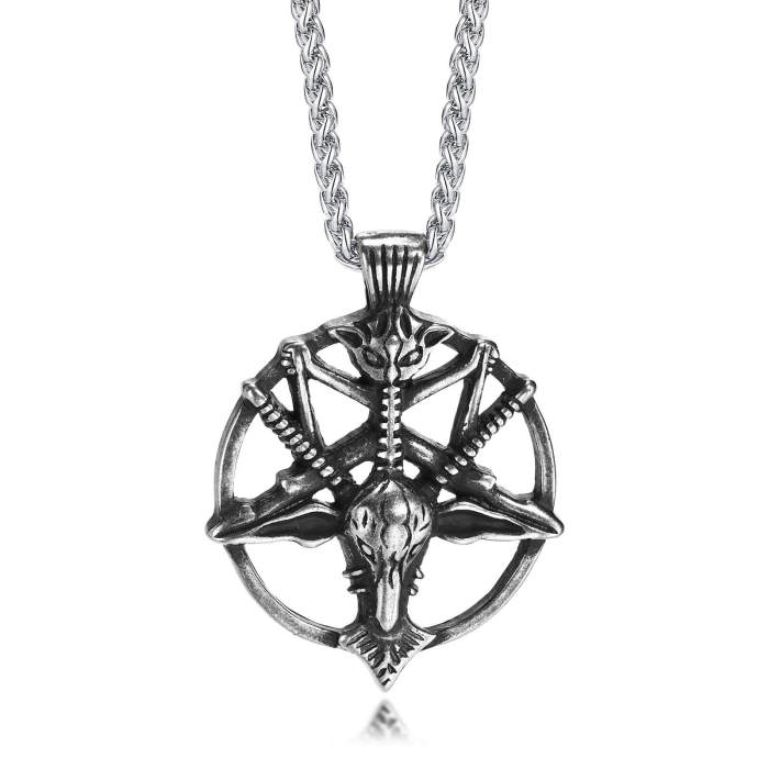 Wholesale Stainless Steel Goat Head Pendant