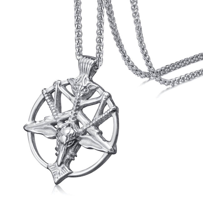 Wholesale Stainless Steel Goat Head Pendant