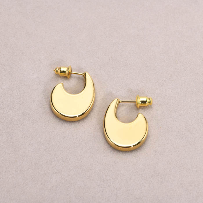 Wholesale Stainless Steel 18K Gold Plated Earring