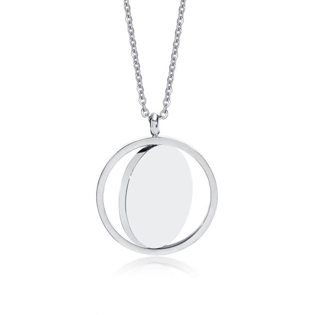 Wholesale Stainless Steel Revolving Necklace