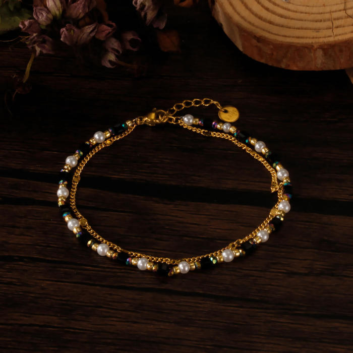 Wholesale Stainless Steel Double Stacking Bracelet