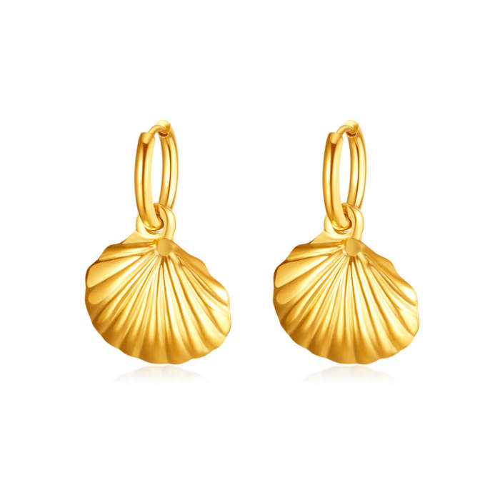 Wholesale Stainless Steel Seashell Earrings