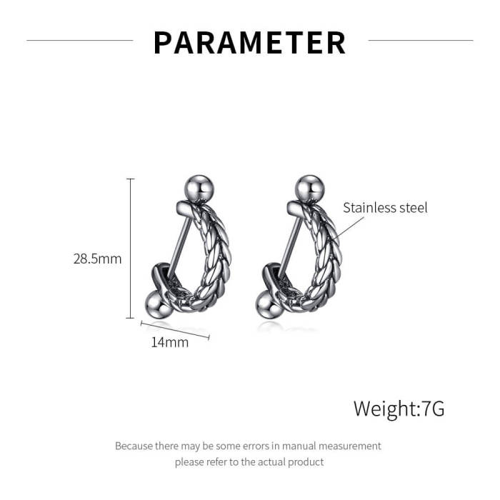 Wholesale Stainless Steel Men Earrings