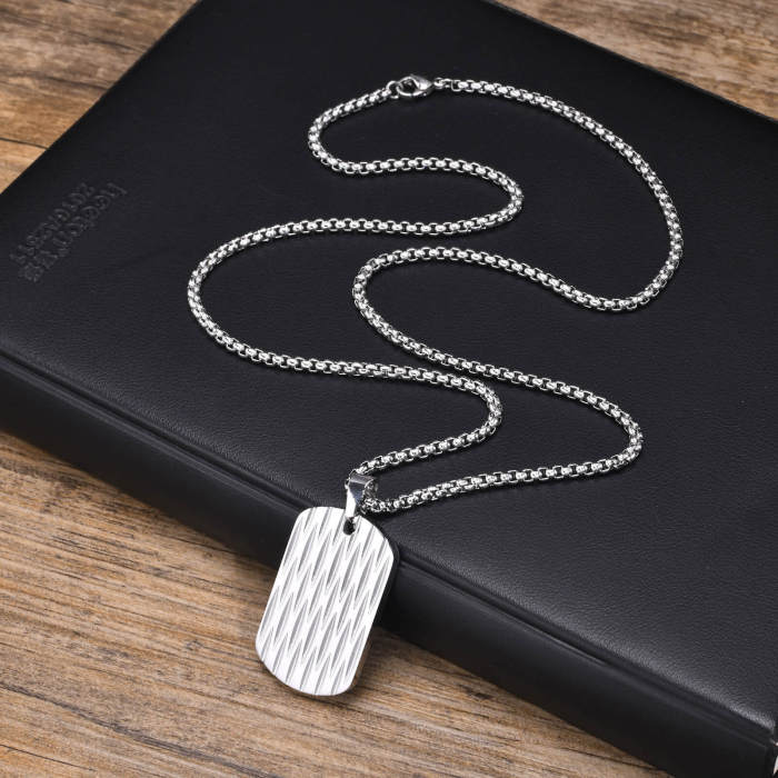 Wholesale Stainless Steel Mens Dog tag Pendant