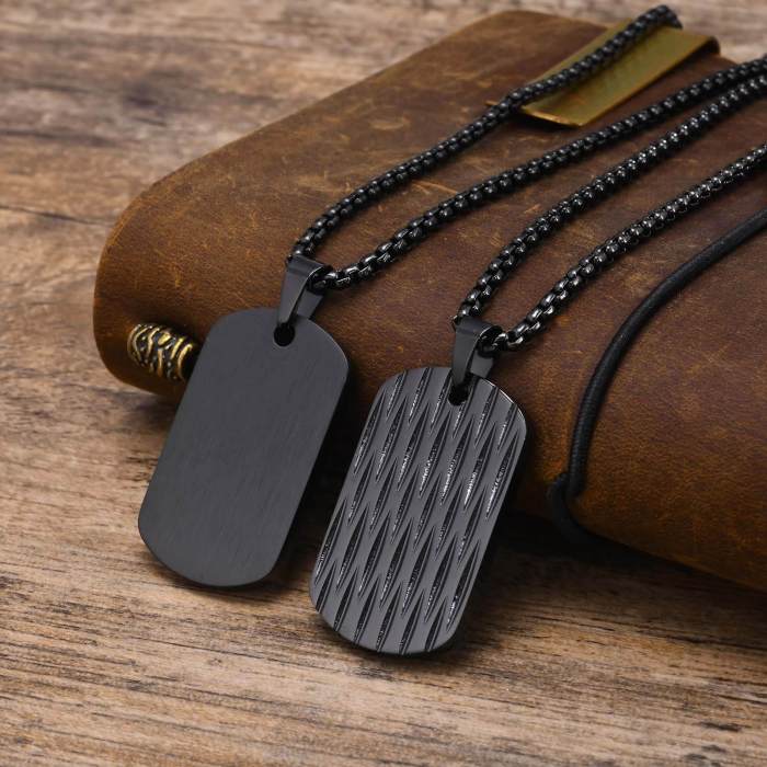 Wholesale Stainless Steel Mens Dog tag Pendant