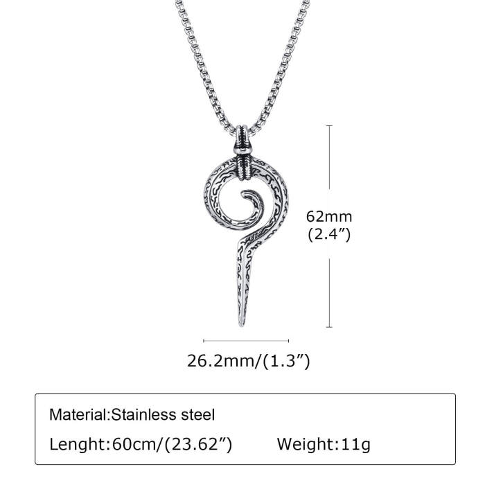 Wholesale Stainless Steel Rune Pendant