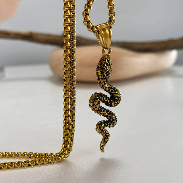 Wholesale Stainless Steel Snake Pendant