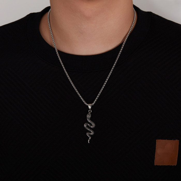 Wholesale Stainless Steel Snake Pendant