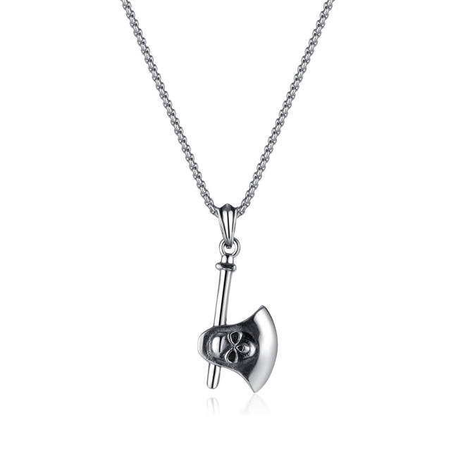Wholesale Stainless Steel Vintage Axe Necklace