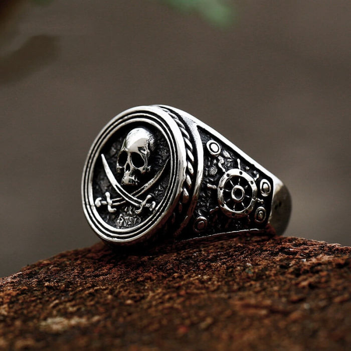 Wholesale Stainless Steel Mens Skull Ring