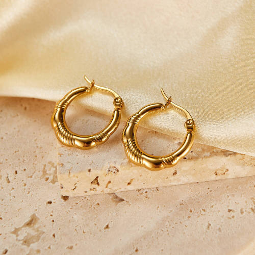 Wholesale Stainless Steel Gold Plated Earring