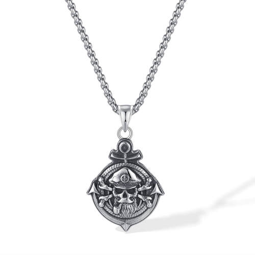 Wholesale Stainless Steel Pirate Skull Pendant