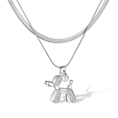 Wholesale Stainless Steel Necklace and Copper Puppy