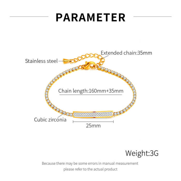 Wholesale Stainless Steel Bracelet with CZ