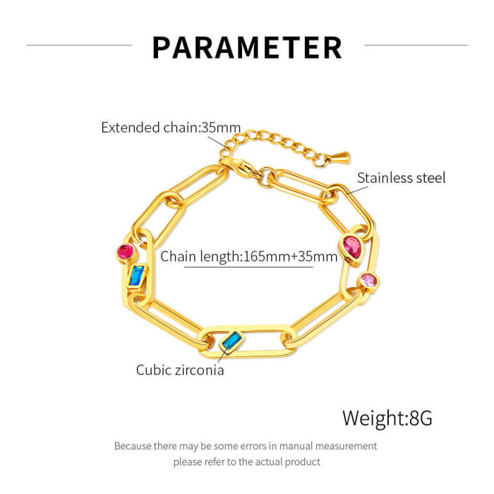 Wholesale Stainless Steel Women Bracelet with CZ