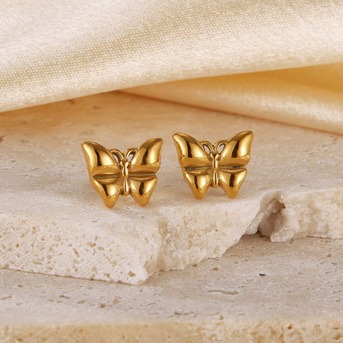 Wholesale Stainless Steel Butterfly Earrings